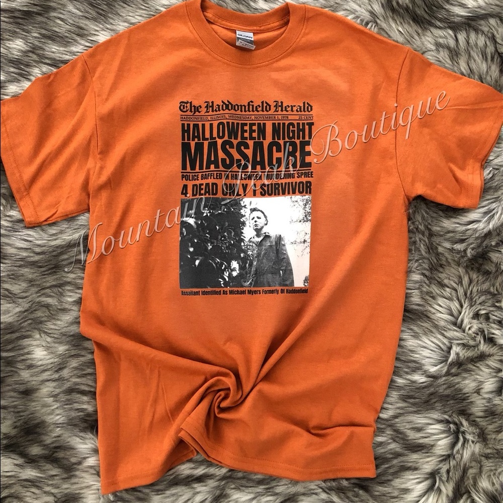 Halloween screen printed tee